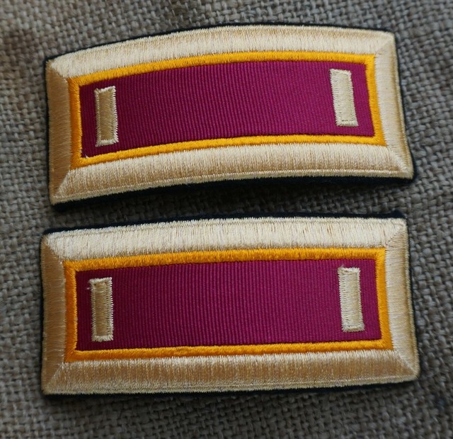 Army dress blues Vanguard 2Lt Shoulder Boards AMEDD (LOC = A2 Bin 3) eBay