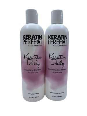 Keratin Perfect Keratin Daily Smoothing Shampoo & Conditioner 12 OZ DUO