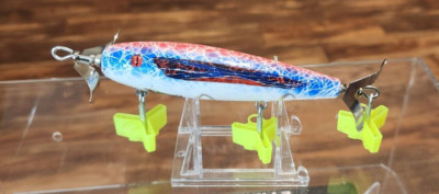 4.5 '' Handmade Jensen Luhr chopper blades  topwater lure ( Patriot Flag )