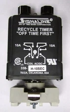 TIME MARK SIGNALINE 338 H 10SEC 10 Amp Recycle Timer Timing Relay with Base 