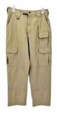 Propper Cargo Khaki Straight Pants Beige Flap Pockets Flat Front woman's size 8
