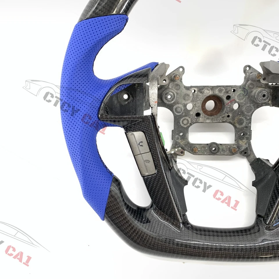Volante de fibra de carbono personalizado para Honda Accord 8ª generación 2008-2012 Odyssey Foto 3 de 4