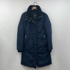Noize Kristel Longline Softshell Puffer Coat Winter Jacket Vegan Outdoor Navy Xs