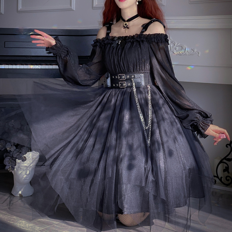 QckZee Gothic Halskette Set 6-teilig | Vintage Schmuck Für Lolita Und Cosplay