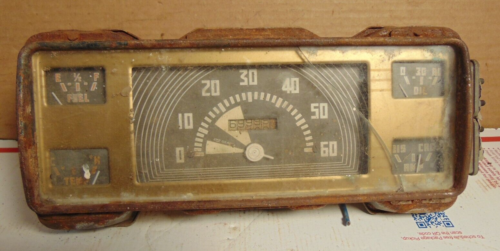 1942 1946 1947 FORD TRUCK GAUGE CLUSTER ORIGINAL AS FOUND PARTS PATINA RAT ROD - Picture 1 of 5