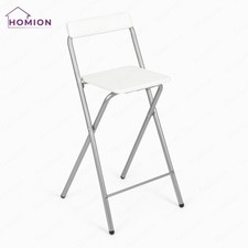 Heavy Duty Folding Bar Stool Space Saving Portable Breakfast Kitchen Home Chair