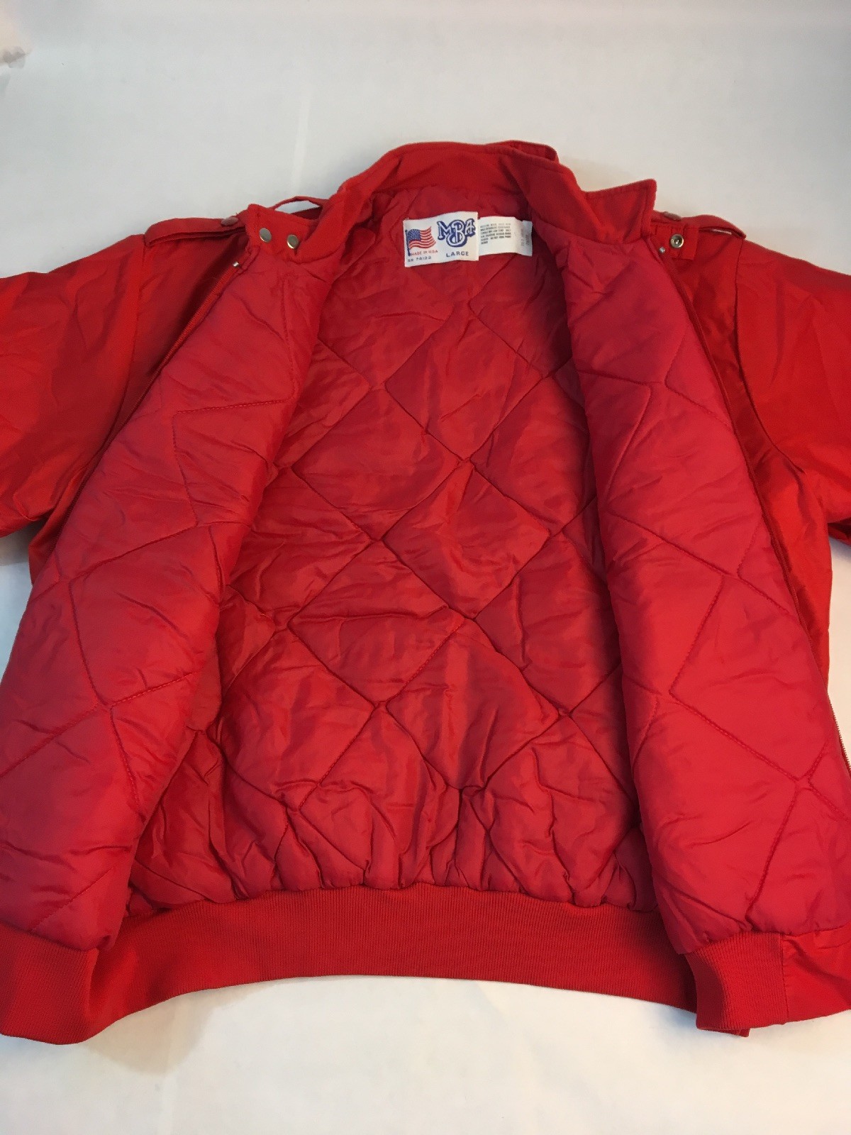 Vintage Hamms Beer Puffer Jacket Men’s L Quilted Coat Red eBay