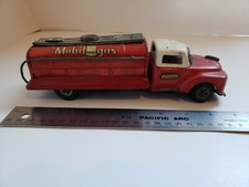 Tin friction Ford Mobil Gas truck VINTAGE Original