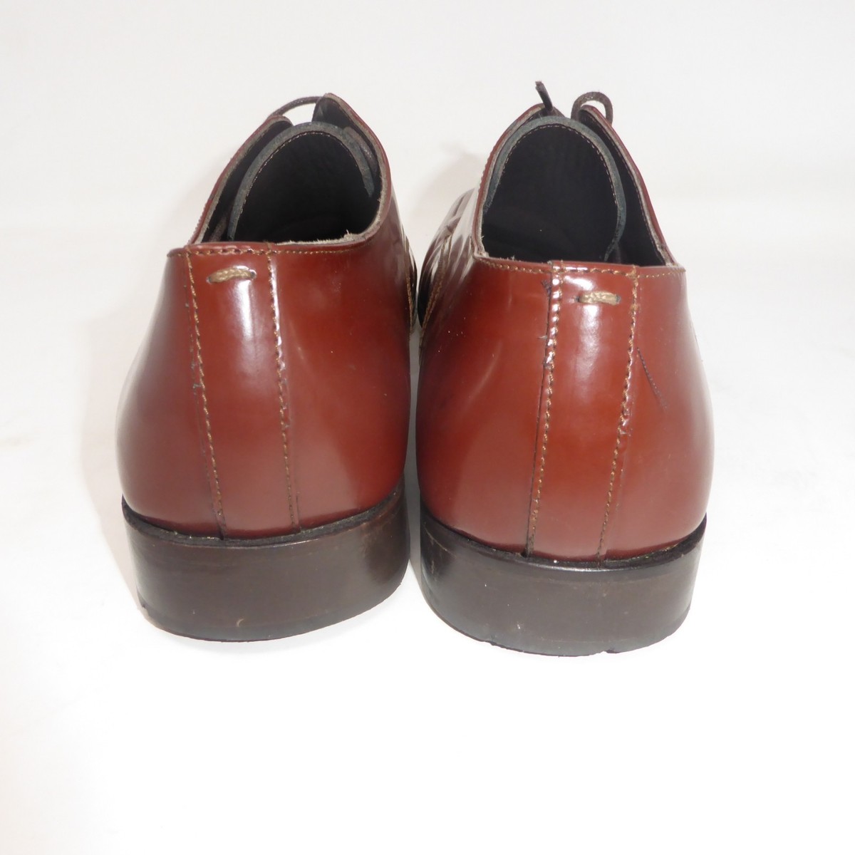 Via Spiga Men’s Oxfords Dress Shoes Leather Lace Up Brown Chocolate 10.5 Italy Via Spiga Shoe Oxford Dress Lace Up Leather Brown Men main image 3