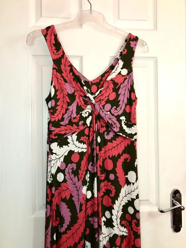 Boden Pink Multicoloured Patterned Sleeveless Mid… - image 6