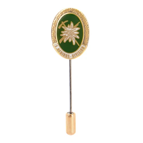 Gebirgsjager Division Edelweiss Stick Pin Badge - Repro WW2 Mountain Jager Badge