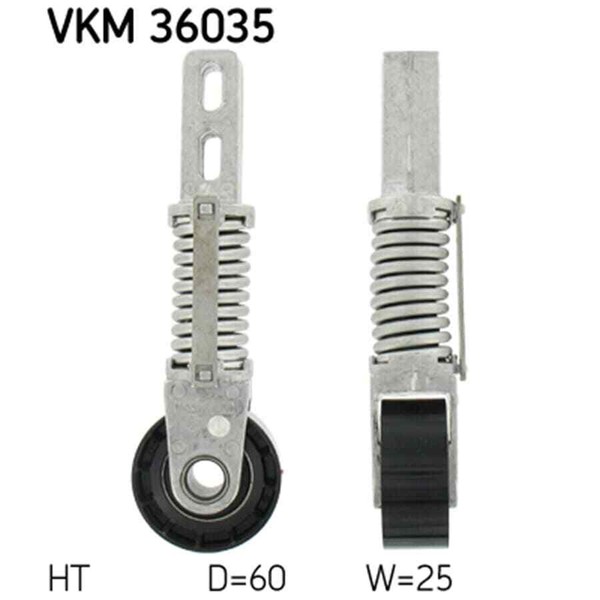 SKF Spannrolle, Keilrippenriemen VKM 36035-image