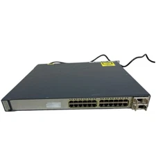 Cisco WS-C3750E-24PD-S 24-Port Gigabit Ethernet PoE Network Switch