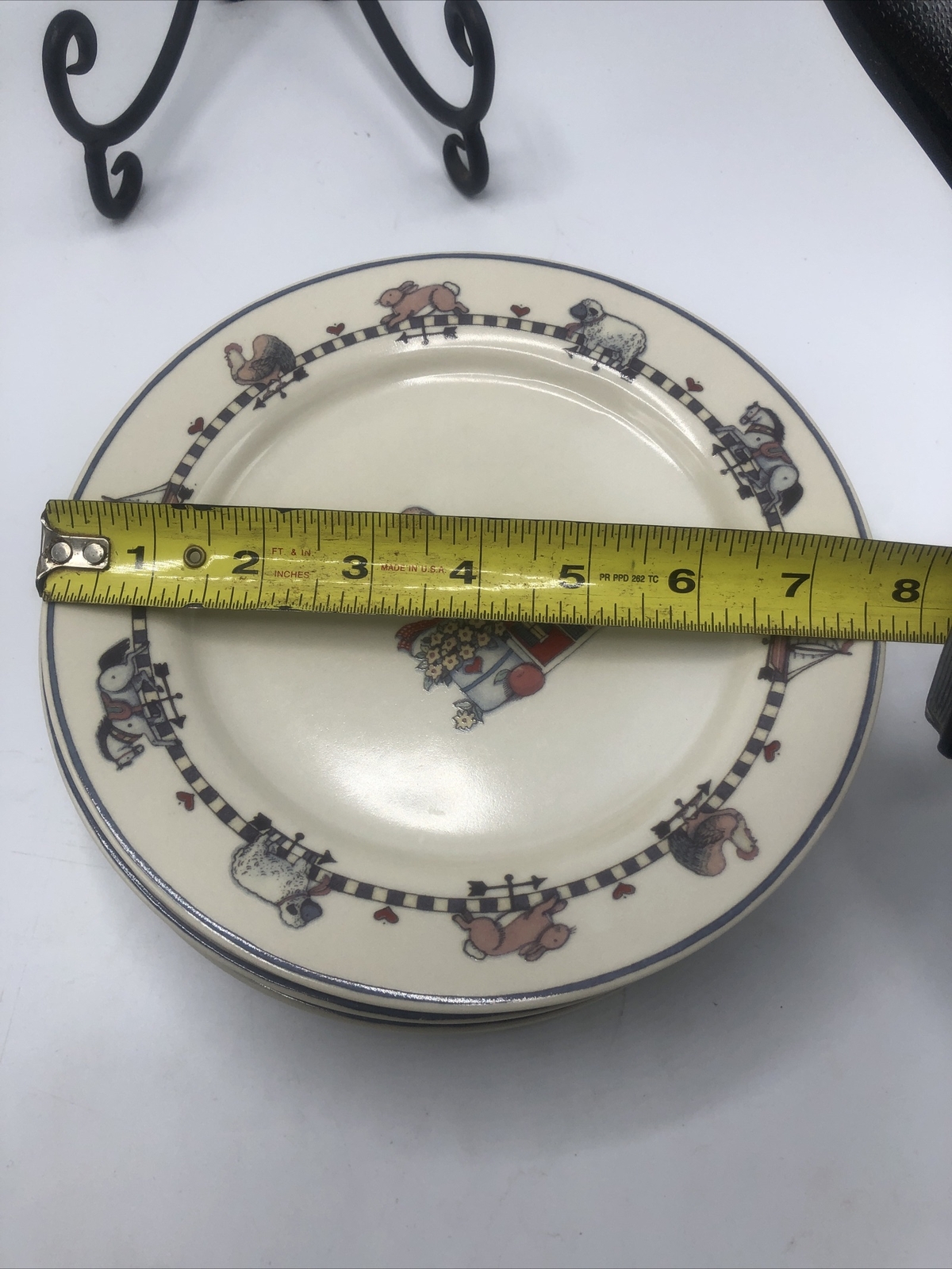 SET OF 6 International Tableworks Windy Hill Susan Winget 7 5/8" Bread Plates