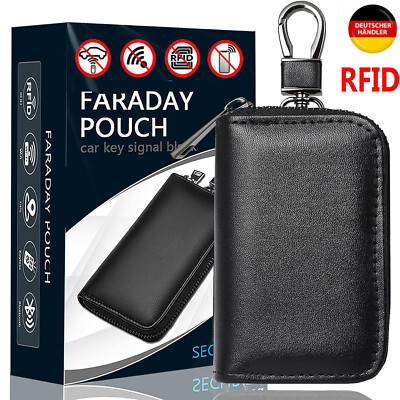 Keyless Go Schutz Autoschlüssel Tasche RFID Signal Blocker Schlüssel Hülle NEU