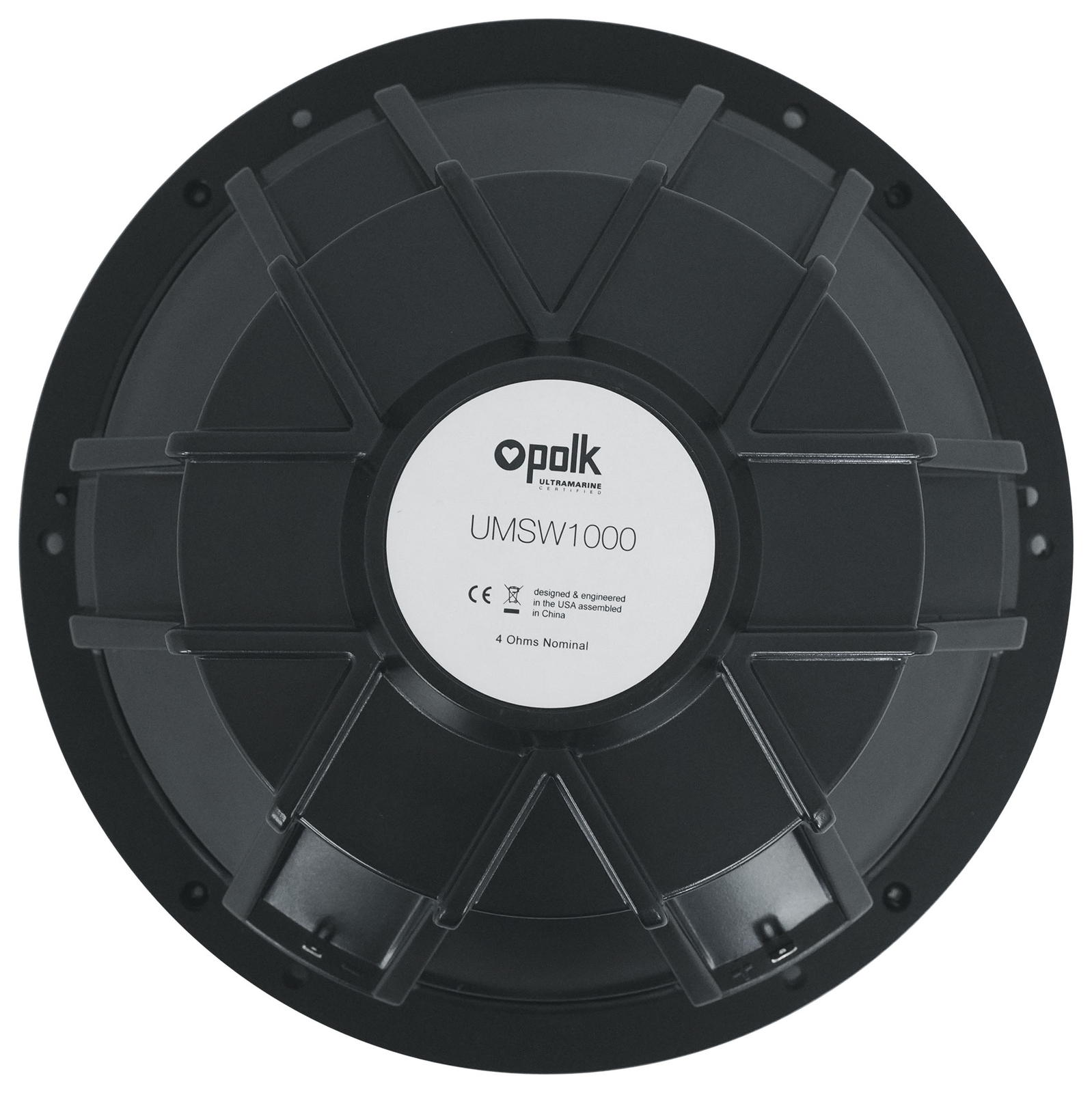 Сабвуфер Polk Audio UMWS1000 мощностью 175 Вт RMS Marine 10 Подходит для понтонной лодки Godfrey