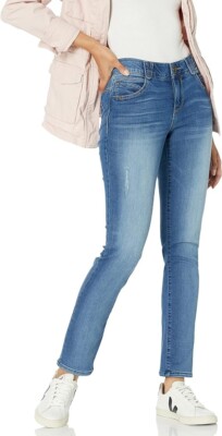 Democracy Women's Ab Solution Straight Leg Jean Blue Color Size 12