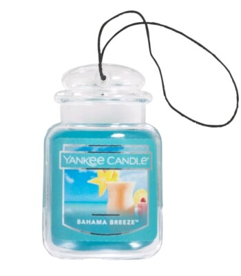 Yankee Candle BAHAMA BREEZE Fragrance CAR JAR Ultimate Hanging Air Freshener New