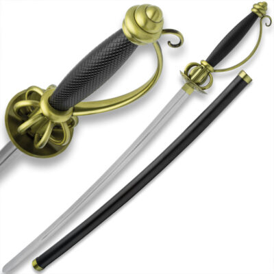 Cavendish Durandal Rapier Sword & Scabbard, Cosplay or Display, 36 1/2'' Overall