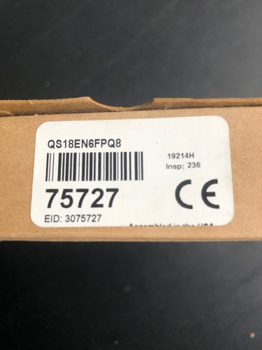 BANNER Fiberoptic Photoelectric Sensor QS18EN6FPQ8 / 75727 - QS18E Series - NEW - Picture 4 of 4