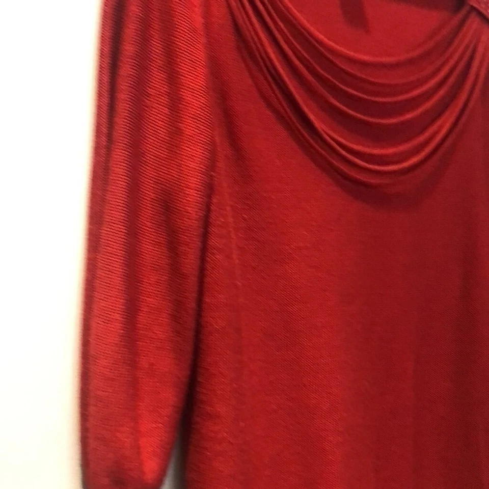 RQT XL Suéter Rojo Manga 3/4 Foto 2 de 4