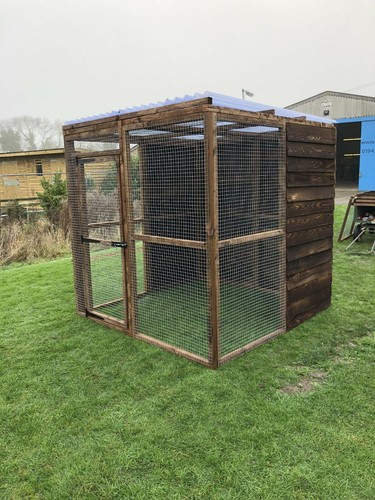 Animal Run 6FT x 6FT x 6FT Pet Run 16G Rabbit Chicken Cat Pen Bird Aviary - Picture 24 of 38