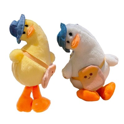 Cute Duck Pendant Cartoon Duck Plush Toy Gift for Boyfriend Girlfriend Couples