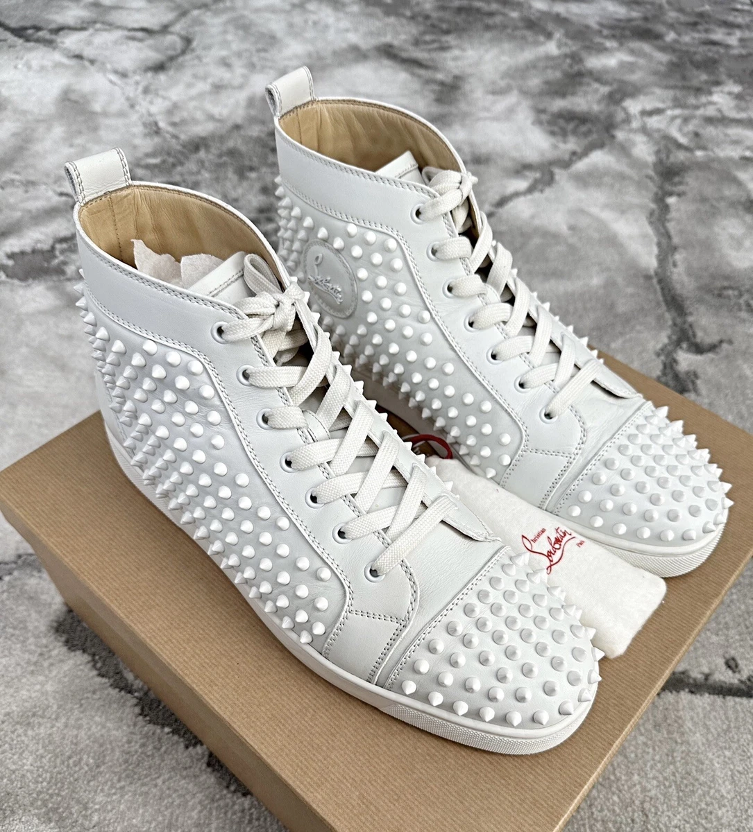 Christian Louboutin Louis White Men's Shoes