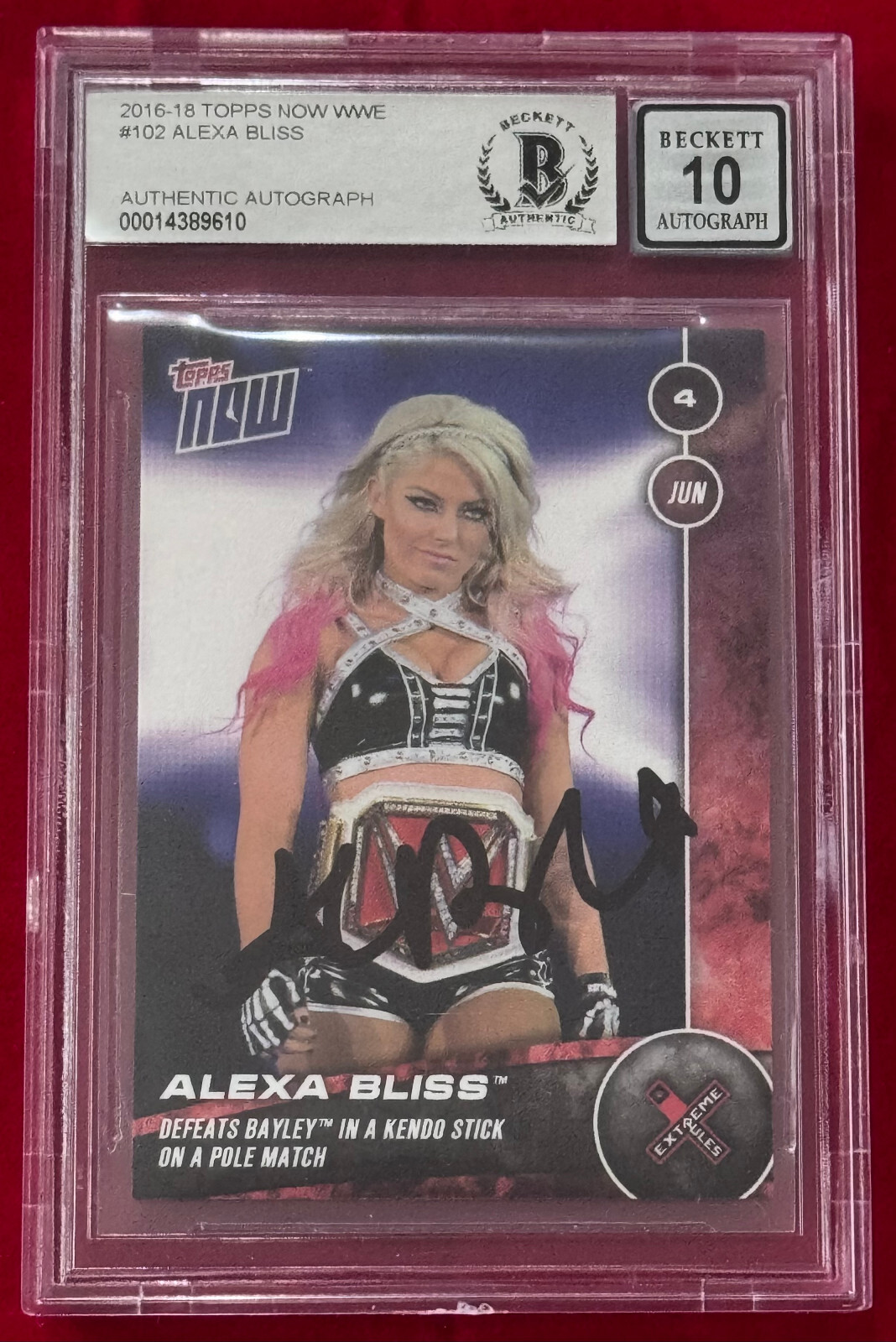 Alexa Bliss Wwe Fastlane 2021 Match Card Wwe Fastlane Bleacher
