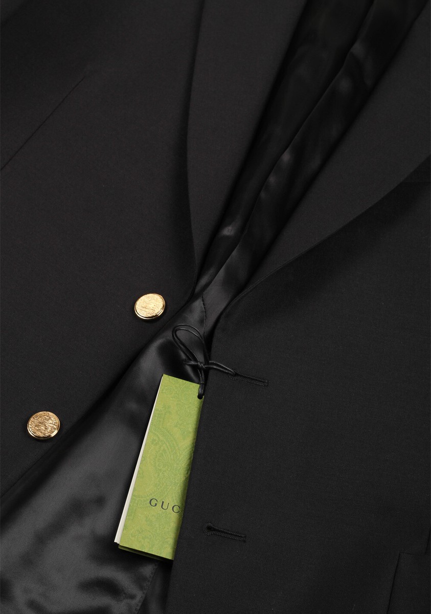 Gucci Black Blazer Sport Coat Size 50 / 40R U.S. Jacket