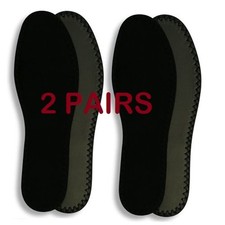 Black-Terry Insoles HappyStep  Barefoot Insoles-Go Sockless in Summer 2 pairs 