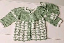 Handmade Girl/Kids Crocheted Coat/ With Hat! ...