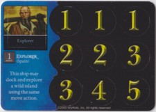 Pirates CSG - Revolution 128 - Explorer Spain Crew - New Unpunched