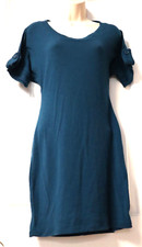 ALYN PAIGE New York short sleeve green thin sweater dress size M