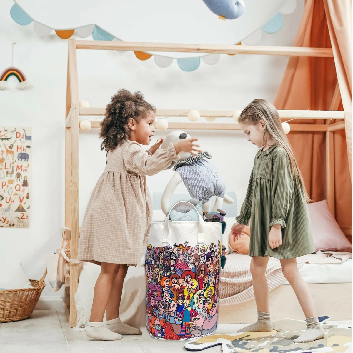 Laundry Basket for Kids Hampers for Laundry Canvas Laundry