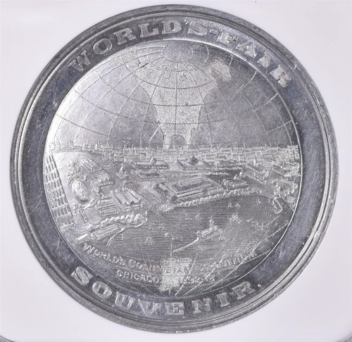 (1892-93) IL HK-174 World Globe Dollar World's Columbian Expo - NGC MS63 