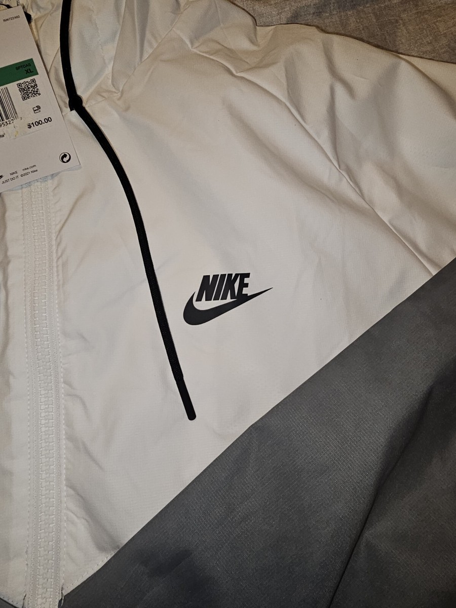 【Nike 】2wayウィンドブレーカー　XL ホワイト/ネイビー Nike Sportswear Windrunner Jacket Aviator Grey/Night Shade