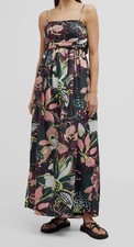 745 Tanya Taylor Women's Black Arabeth Printed A-Line Maxi Dress Size 0