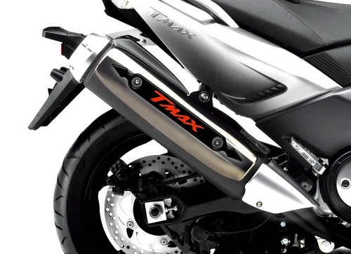 Adesivi 3D Compatibili Con Yamaha TMAX 2001-2007 Laterali Pedana Rosso - Foto 5