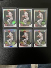 2025 Bowman Thomas Saggese RC Chrome Red Rookie Redemption #57 (6 Card Lot)