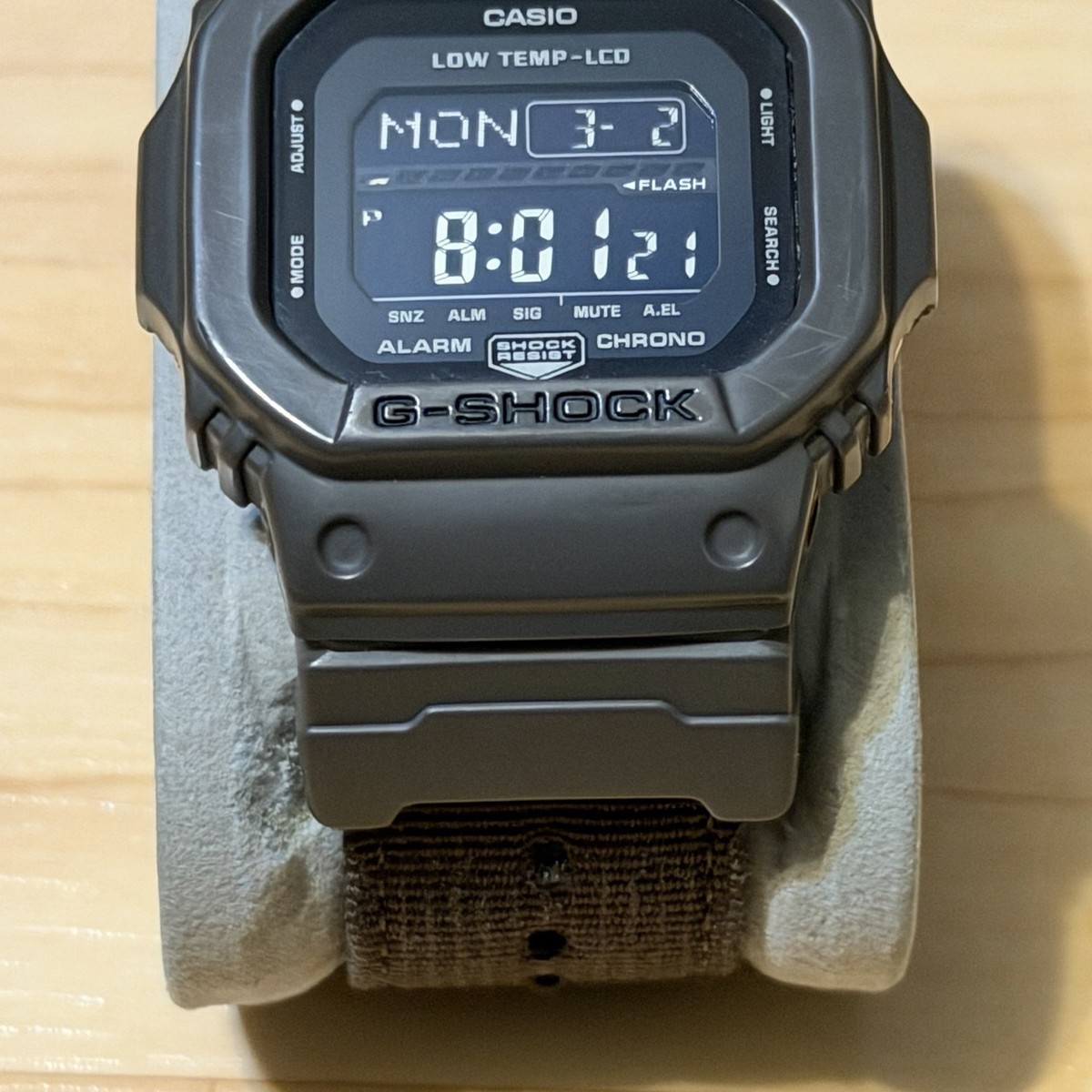 Casio G-Shock GLS-5600CL-5 G-Lide Low Temp Resist Nylon Band