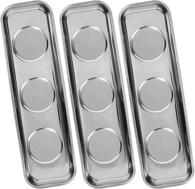 Magnetic Parts Tray 3pc,for Socket Screw Nuts Bolts Metal Parts,Extra Strong