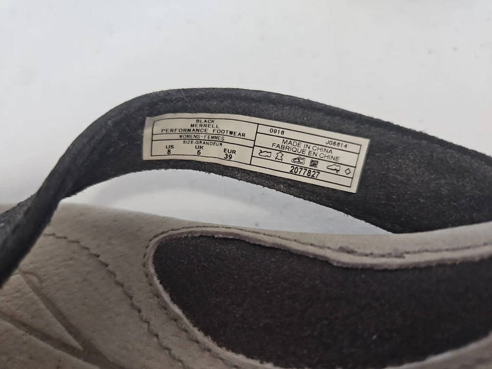 Women's Flip Flop Thong Sandal Beach Shoe Merrill Sz. 8 Black Gray - Image 4 of 4