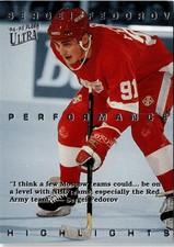 1994-95 Ultra #3 Sergei Fedorov Sergei Fedorov Highlights