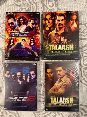 2 New SEALED HINDI Bollywood DVD TAALASH & RACE 2 AAMIR KHAN RAMESH TAURANI'S