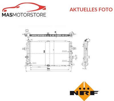 KÜHLER WASSERKÜHLER MOTORKÜHLER NRF 50143 A FÜR OPEL ASTRA H,ZAFIRA B 1.6L