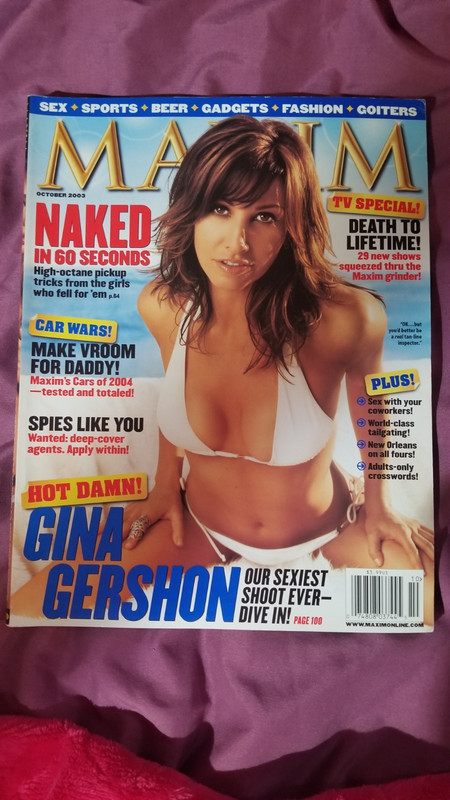 MAXIM Magazine #70 October 2003 GINA GERSHON, Krista Allen, Tamie Sheffield