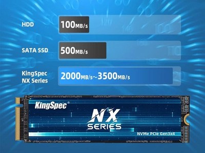 M.2 2280 256GB PCIe Gen3 x4, NVMe 1.3 3D NAND Internal Solid State KingSpec