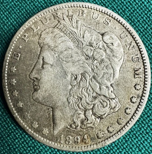 KEY DATE ~ 1894-O Morgan Silver Dollar ~ 90% Silver ~ VF30-35 ~ 1,723,000 MINTED