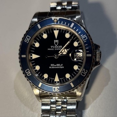 TUDOR Submariner Mid 75090 Blue Dial 36mm Case 17.5cm 6.88in